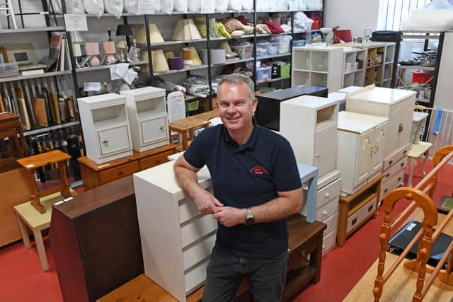 Lee Wright, manager at Essential Needs in Harrogate, which is celebrating its 30th anniversary this year. Photo: Gerard Binks