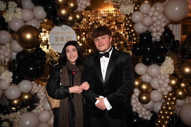 Bethany Johnson and Henry Lunn at The Friends of Alfie Martin ball held at the DoubleTree by Hilton Harrogate Majestic Hotel