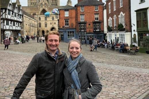 Harrogate Walking Tour legend Harry Satloka and his bride-to-be Rebecca Lauren are to lead the the town's first-ever walking tour about inspirational women. (Picture contributed)