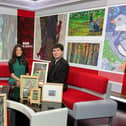 Young Pateley Bridge artist James Owen Thomas, who was interviewed this week by BBC Look North about his latest artwork. (Picture contributed)