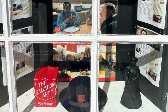 Wetherby Salvation Army window display