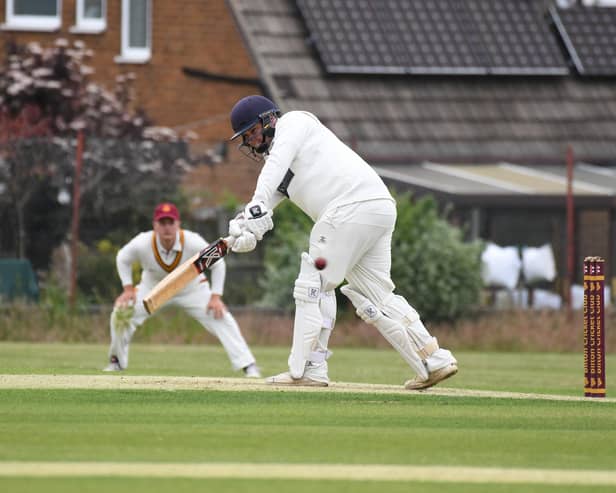Ross Sedgley was one of three players to make a half-century as Beckwithshaw CC thrashed Bolton Villas. Picture: Gerard Binks