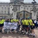 James Badger, a father-of-three from Harrogate, whose wife died 36 hours after being diagnosed with blood cancer, has raised more than £110,000 for Blood Cancer UK after completing a 500km bike ride before running his first-ever London Marathon