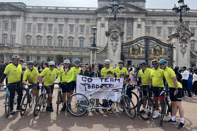 James Badger, a father-of-three from Harrogate, whose wife died 36 hours after being diagnosed with blood cancer, has raised more than £110,000 for Blood Cancer UK after completing a 500km bike ride before running his first-ever London Marathon