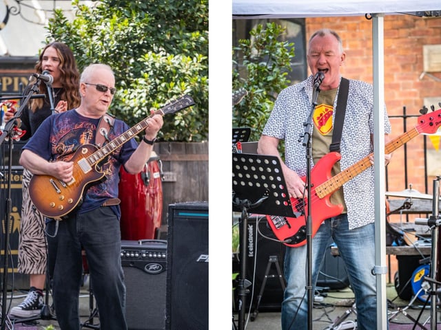 Time Machine with their energetic blues rock inspired music.
Photography by Helen Tabor