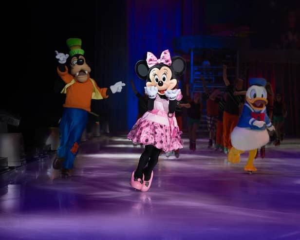 Disney On Ice Dream Big timeless classic characters Goofy, Minnie and Donald
