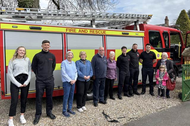 North Yorkshire Fire and Rescue Service show support at coffee morning for Dementia sufferers