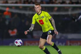 Kyle Ferguson made just his fourth League Two appearance of the season as Harrogate Town triumphed 4-1 at Rochdale. Pictures: Matt Kirkham