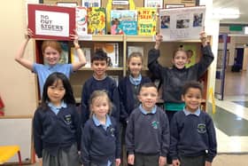 Pupils of Rossett Acre Primary School in Harrogate proudly promote their ‘No Outsiders’ scheme. (Picture contributed)