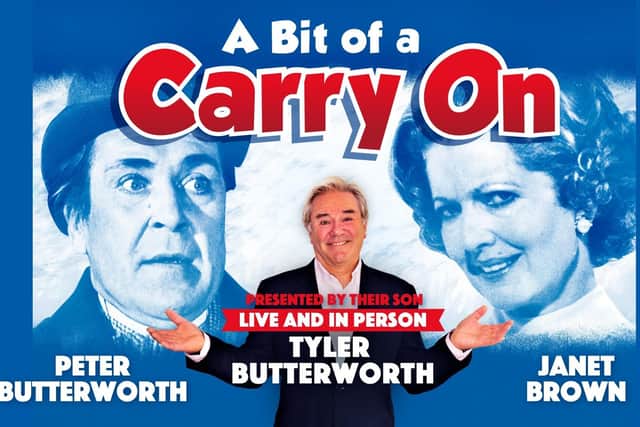 Friday, October 7: A Bit of Carry On with Tyler Butterworth is at Harrogate Theatre Studio.