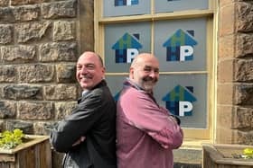 "Dream role" - New chief executive Richard Cooper and retiring CEO Francis McAllister outside Harrogate Homeless Project's headquarters. (Picture contributed)