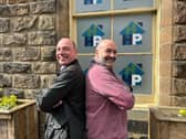 "Dream role" - New chief executive Richard Cooper and retiring CEO Francis McAllister outside Harrogate Homeless Project's headquarters. (Picture contributed)