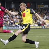 Luke Armstrong was introduced as a second-half substitute during Harrogate Town's 1-0 home defeat to Forest Green Rovers. Pictures: Paul Thompson/Pro Sports Images