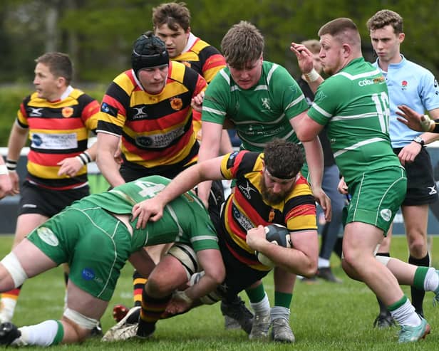 Harrogate RUFC were relegated from National Two North despite beating fellow strugglers Billingham on the final day of 2024/25. Picture: Daniel Kerr