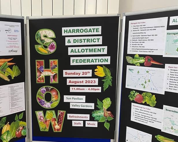 The 62nd Harrogate & District Allotment Federation Annual Show will take place in the Valley Gardens in Harrogate on Sunday,  August 20  (Picture contributed)