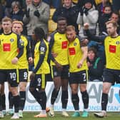 Harrogate Town have failed to win any of their previous eight matches but are refusing to give up on their 'dream' of breaking into the League Two play-off places. Pictures: Matt Kirkham