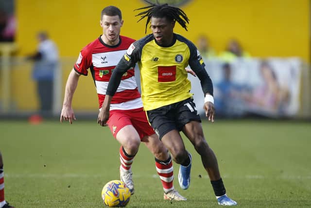 Harrogate Town ran out 3-1 winners the last time they entertained Doncaster Rovers at Wetherby Road. Picture: Paul Thompson/ProSportsImages