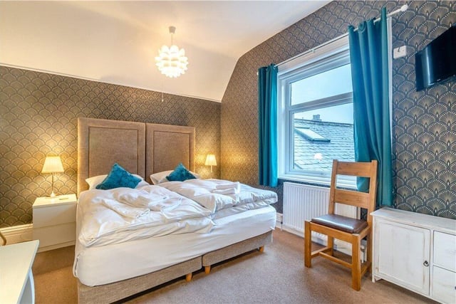 A guest bedroom within the property.