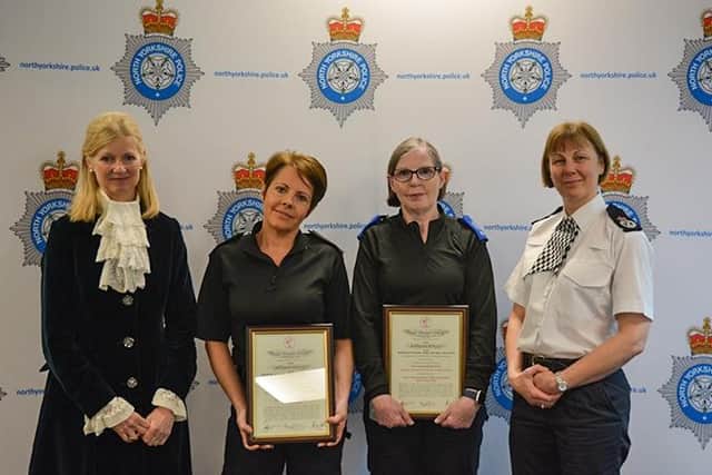Heroism in Knaresborough - PCSO Denise Booth and PC Stephanie Maslen were recognised by the Royal Humane Society in awards which celebrate acts of kindness, determination and courage.