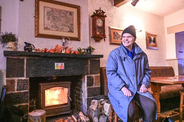 Pictured: Margaret Peacock at the Crown Hotel in Pateley Bridge.