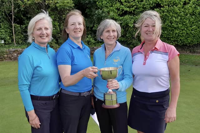 The Oakdale 'A' team of Jean Benedict, Paula James, Carol Heatley and Christine Downing won the Harrogate & District Union's Ladies Bronze Team Championship. Picture: Submitted