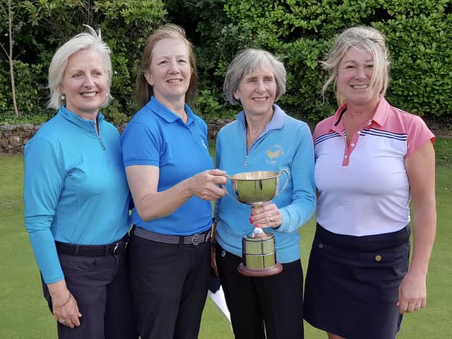 The Oakdale 'A' team of Jean Benedict, Paula James, Carol Heatley and Christine Downing won the Harrogate & District Union's Ladies Bronze Team Championship. Picture: Submitted
