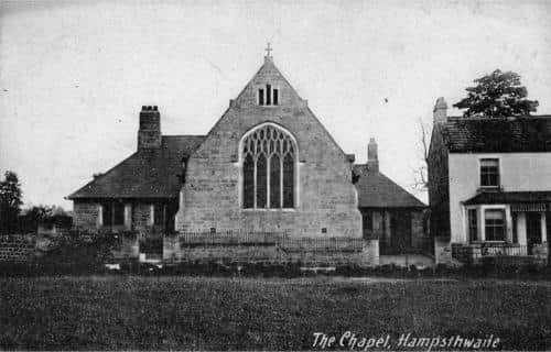 A vintage photograph of Hampsthwaite Methodist Chapel.