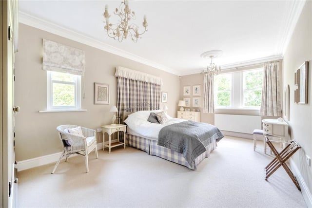 One of the property's five bedrooms.