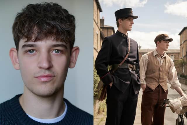 Oliver Briscombe, 20, from Ripon, is celebrating his first major screen appearance – taking on a role in Alan Bennett’s new film The Choral