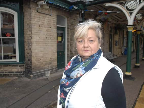 Back in business - Doreen Hodgson of The Old Ticket Office Cafe at Knaresborough Railway Station. (1610174AM1)