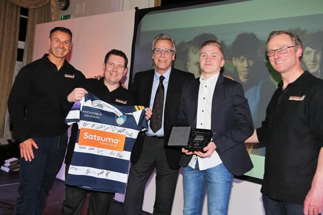 Jonathan Walker, Alex B Cann, Mike Cowling (Harrogate Rugby Club) Luke Marfell, and Mike Pywell.