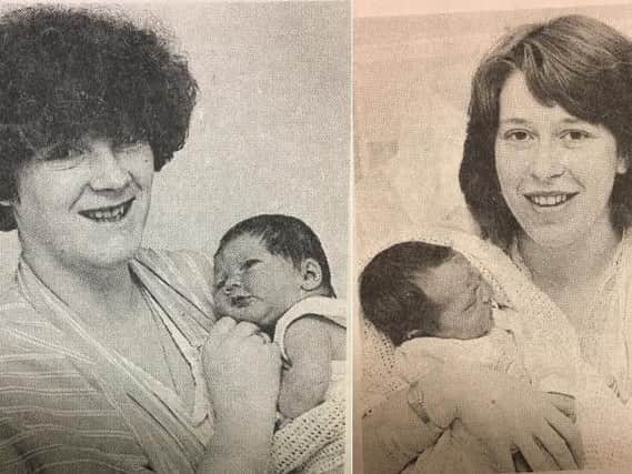 Left: Tanya Buggy with baby Nikola
Right: Gillian Stubbs with little Daniel Edward