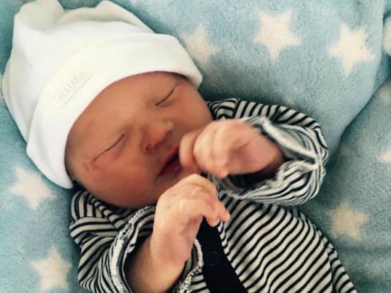 Baby Jack was the first baby to be born in Harrogate in 2017. Picture: James Milne
