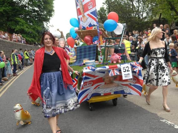 The parade of beds in last year's Knaresborough Bed Race.