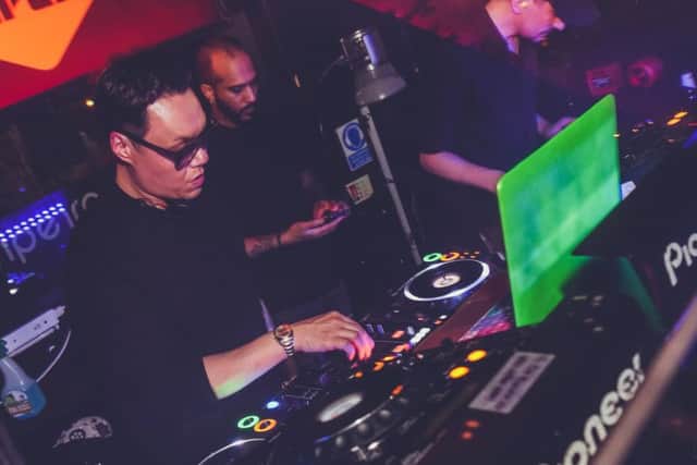 Gok has a go on the decks. Picture: Licklist