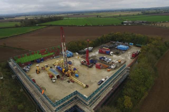 A recent photograph of work at the first fracking operation at Kirby Misperton in North Yorkshire.  (Picture courtesy of Kirby Misperton Protection Camp)