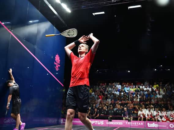 Commonwealth gold medallist, James Willstrop.
Credit: Toni Van der Kreek