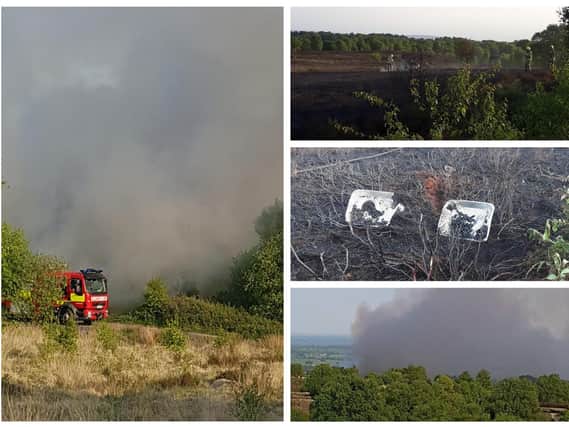 Fire crews from across the district battled the blaze. Pictures: Kevin Kelly and Ben Cairns.