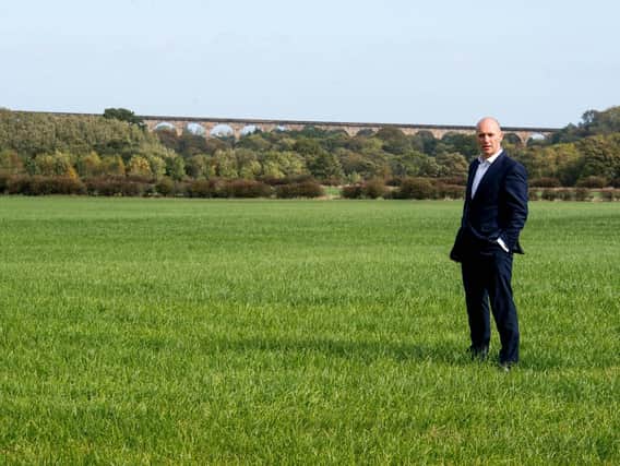 Rupert Visick, of Forward Investments, at the land at Crimple Valley.