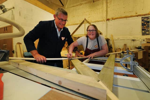 Steve Carrington and Lucy Newell part of the Jennyruth team, busy in the workshop. Picture: Gerard Binks.