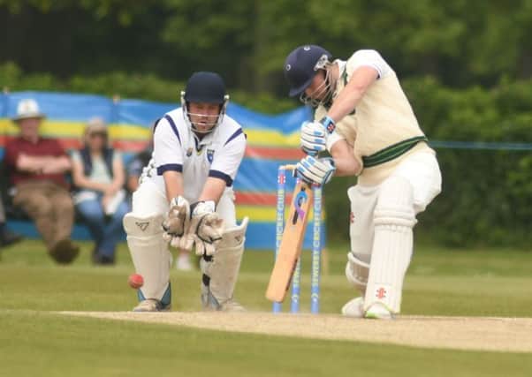 Harrogate 2nds batting at Sewerby on Bank Holiday Monday. Picture: Dominik Taylor
