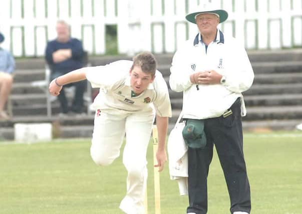 Ash Griffin bowled well, but could not help Harrogate CC to victory over Sheriff Hutton Bridge. Picture: Adrian Murray