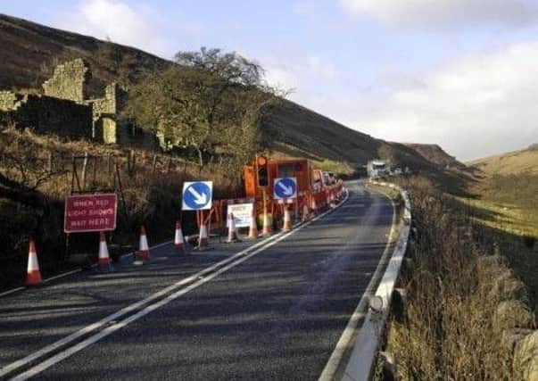 The A59 at Kex Gill