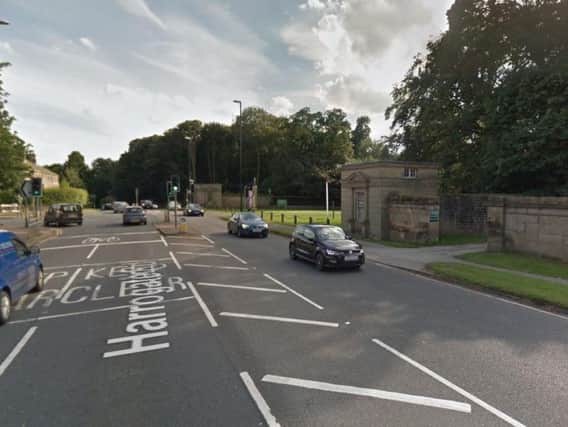 The A61 at Harewood was closed following the accident at 4.21pm
