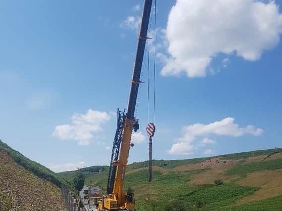 The A59 at Kex Gill was opened under traffic light control yesterday (Sunday, July 8)