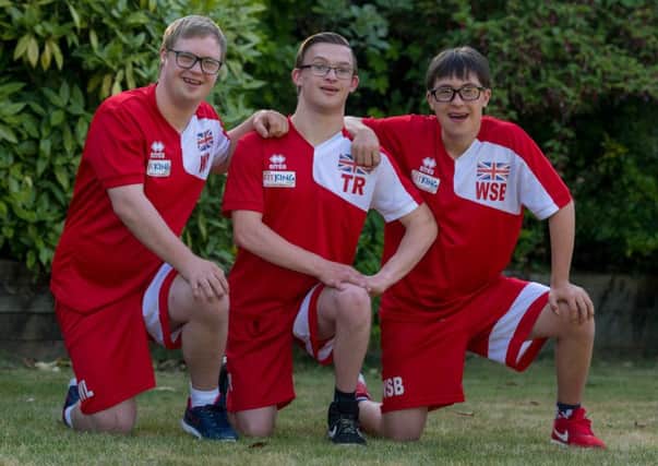 Date: 4th July 2018.
Picture James Hardisty.
The Down Syndrome International Swimming Organisation (DSISO) provides swimmers with Down Syndrome the opportunity to swim at World Class level through it's World Championships held every two years.
Over 300 swimmers from 25 countries will be headed for Truro, Halifax in Canada, to compete in the 9th Down Syndrome World Swimming Championships lasting seven days
starting on July 20th with Team GB taking 25 swimmers 3 from our region. Pictured Will Lake, 20, of Harrogate, Thomas Raddings, 20, of Pontefract, and Will Browning, 16, of Stutton, near Tadcaster.
