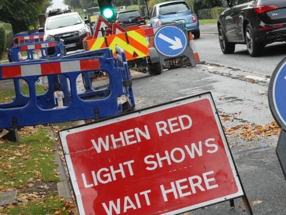 Temporary lights will be used at certain times during the works.