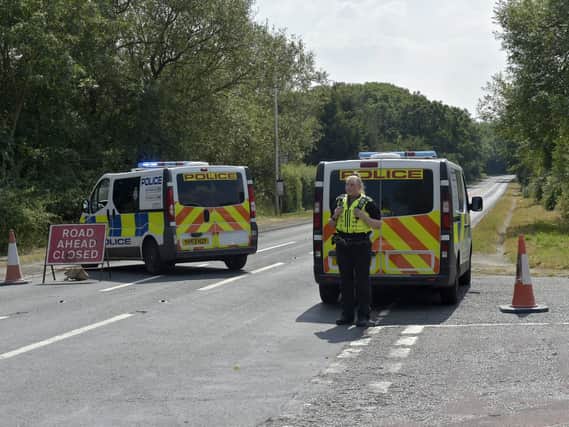 Police on Harrogate Road.