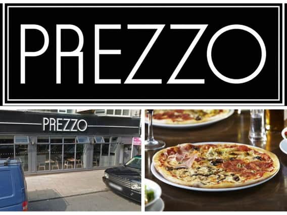 The popular Italian restaurant chain Prezzo.