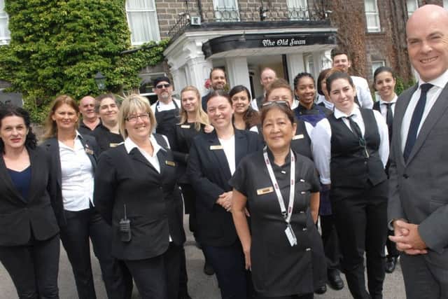 David Ritson and his team at The Old Swan which will hosts the Theakston Old Peculier Crime Writing Festival from today until Sunday